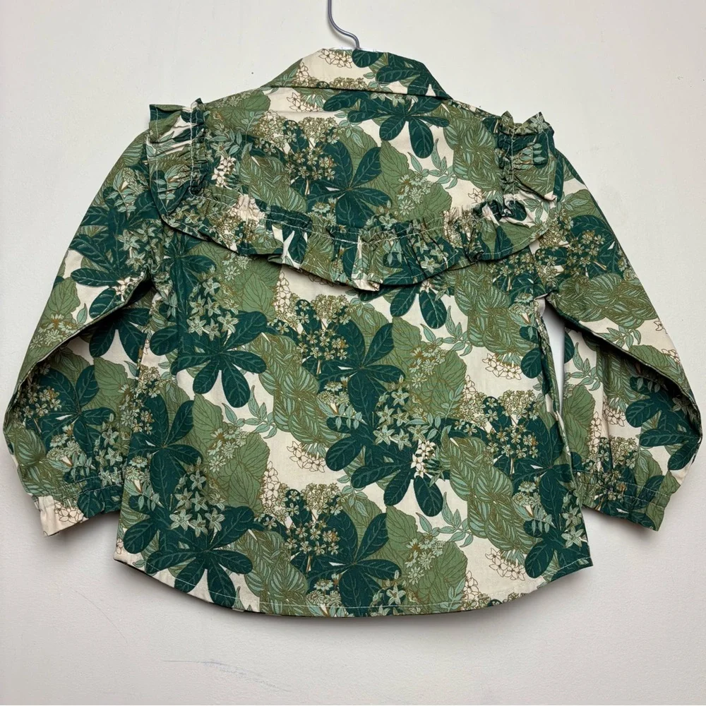 Kate Quinn 18-24 Months Floral Green Shirt and Pants set **READ**‎
